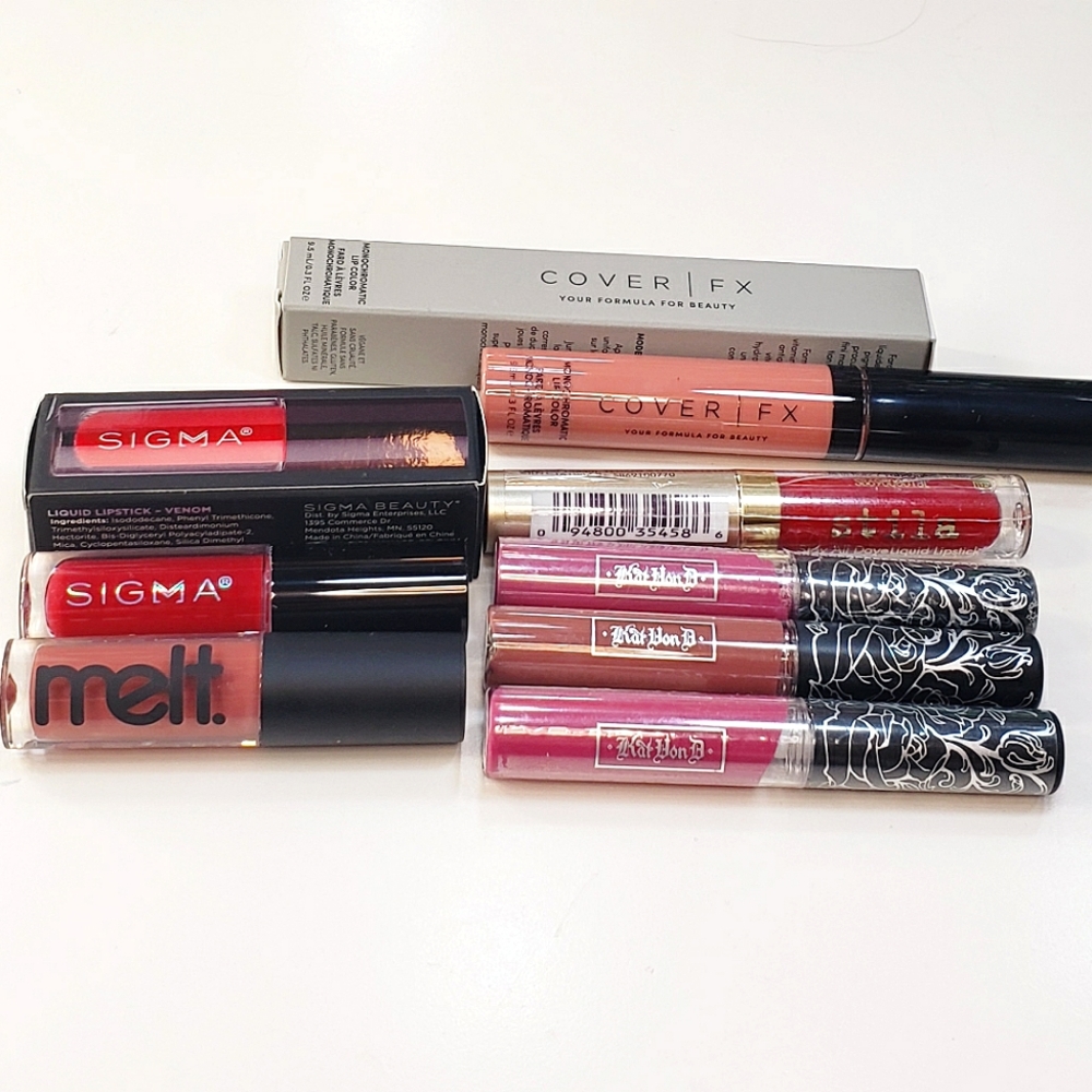 Liquid Lipstick Bundle Melt KVD Sigma Stila 7 pcs